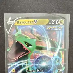 Pokemon TCG Rayquaza V 100/159 Holo Ultra Rare Crown Zenith English - Image 2