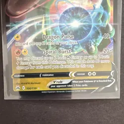Pokemon TCG Rayquaza V 100/159 Holo Ultra Rare Crown Zenith English - Image 3