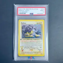 Pokemon TCG - Raikou 1st Edition Holo 13/64 English Neo Revelation - MINT PSA 9 - Image 3