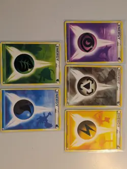 5 Energy Card Set HeartGold & SoulSilver - MP (Moderate play) Pokemon TCG Card - Image 1