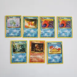 Vintage Pokemon Cards Lot of 7 Fossil Unlimited 1999 WOTC - Image 1