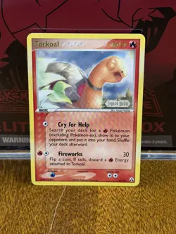 TORKOAL Legend Maker Stamped POKEMON Holo 2006 Trading Card 27/92 TCG - Image 1