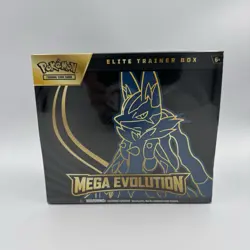 POKEMON TCG MEGA EVOLUTION ELITE TRAINER BOX LUCARIO NEW FACTORY SEALED! - Image 1