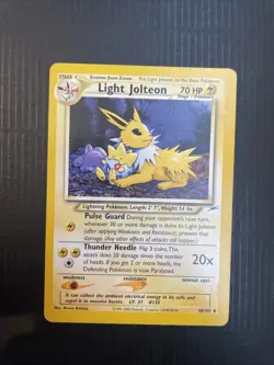 Pokemon Light Jolteon Card 48/105 Neo Destiny Unlimited Series - Image 2