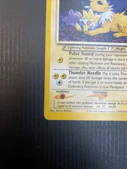 Pokemon Light Jolteon Card 48/105 Neo Destiny Unlimited Series - Image 3