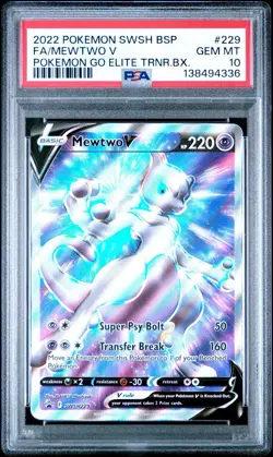 2022 Pokemon Go Elite Trainer Box Mewtwo Promo #229 Black Star PSA 10 Gem Mint - Image 1