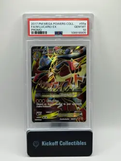 M Lucario Ex Full Art PSA 10 #55a 2017 Pokemon Mega Powers Coll. Promo - Image 1