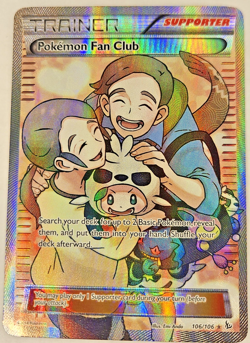 Pokemon Fan Club (106 Full Art) 106/106 Flashfire - NM Or Better - Image 1