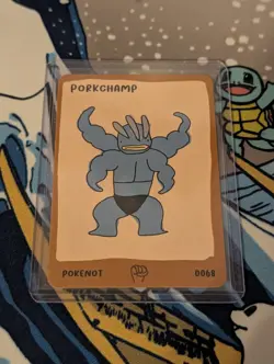 Dysfunctional Passholder Pokenots 151 Porkchamp 0068 Machamp NM Pokemon Card - Image 1