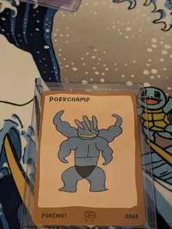 Dysfunctional Passholder Pokenots 151 Porkchamp 0068 Machamp NM Pokemon Card - Image 2