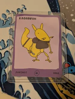 Dysfunctional Passholders Pokenots 151 Kadabruh 0064 Kadabra Pokemon Card NM - Image 1