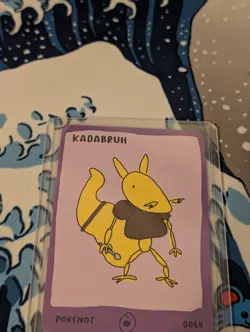 Dysfunctional Passholders Pokenots 151 Kadabruh 0064 Kadabra Pokemon Card NM - Image 2