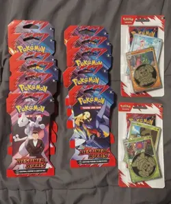 Pokemon TCG Lot of (13) Destined Rivals 11 Sleeved Booster Pack, 2 Blisters - Image 1