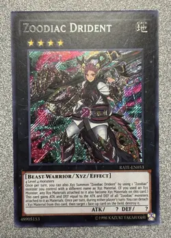Zoodiac Drident RATE-EN053 Raging Tempest Secret Rare Unlimited NM - Image 1