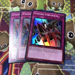 YUGIOH 3x Synchro Forceback - DUNE-EN085 - Super Rare - 1st Edition - NM/Mint - Image 1