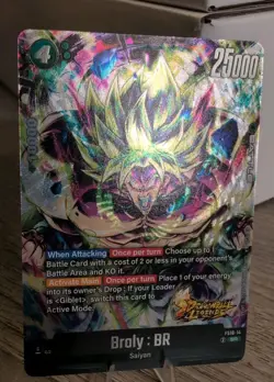 SR Super Rare Broly Movie Dragon Ball Fusion World Legends Stamped Card DBZ Foil - Image 1