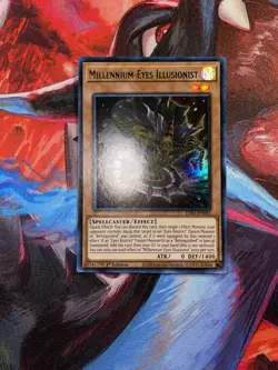 Yugioh! Millennium-Eyes Illusionist LDS1-EN045 Green Ultra Rare 1st Edition LP - Image 1