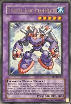 Elemental Hero Steam Healer DP1-EN013 Unlimited Ultra Rare HP - Image 1