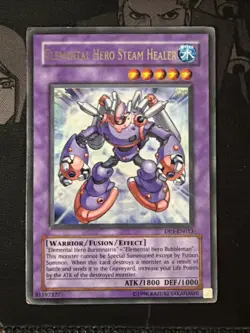 Elemental Hero Steam Healer DP1-EN013 Unlimited Ultra Rare HP - Image 2