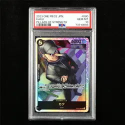 PSA 10 GEM MT 2023 One Piece JPN Kaku OP03-080 SR - Image 2