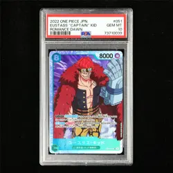 PSA 10 GEM MT 2022 One Piece JPN Eustass "Captain" Kid OP01-051 SR - Image 2