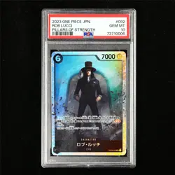 PSA 10 GEM MT 2023 One Piece JPN Rob Lucci OP03-092 SR - Image 1