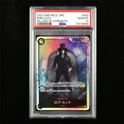 PSA 10 GEM MT 2023 One Piece JPN Rob Lucci OP03-092 SR - Image 2