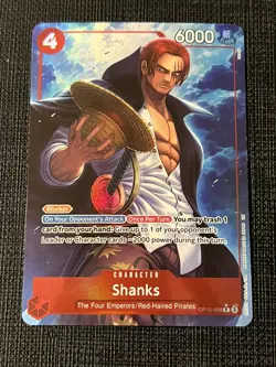 One Piece Legacy of the Master Shanks OP12-008 Alternate Alt Art Rare NM - Image 1