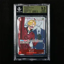 BGS 9.5 GEM MINT 2022 One Piece JPN Sanji OP01-013 R - Image 1