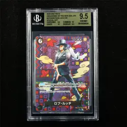 BGS 9.5 GEM MINT 2023 One Piece JPN Rob Lucci OP03-092 SR - Image 1