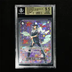BGS 9.5 GEM MINT 2023 One Piece JPN Rob Lucci OP03-092 SR - Image 2