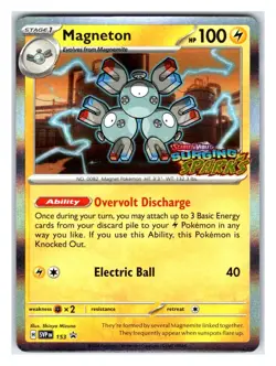 Pokemon TCG - Magneton - - SV: Scarlet & Violet Promo Cards 153 Promo Holo - Image 1