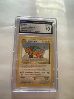 1999 Pokemon the First Movie Black Star Promo #5 Dragonite - Image 1