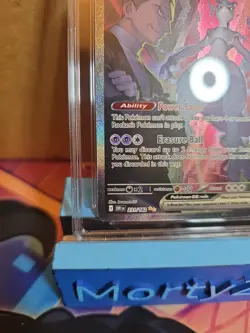 CGC 10 Gem Mint Team Rocket's Mewtwo EX 231/182 Pokemon Destined Rivals SIR - Image 3