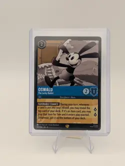 Oswald The Lucky Rabbit Card 142 / 204 Lorcana Azurite Sea Regular Legendary - Image 1