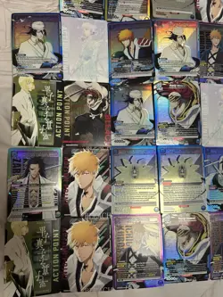 Union Arena Bleach Thousand Year Blood War SR And Action Point Card Lot - Image 3