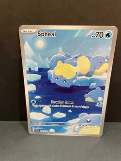 Pokemon TCG Spheal 199/191 Surging Sparks Illustration Rare Full Art Holo NM - Image 1