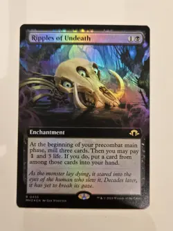 MTG Ripples of Undeath Extended Art Foil #455 Modern Horizons 3 Near Mint - Image 1