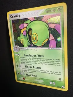 Pokemon TCG Cradily EX Legend Maker Holo Rare Card 3/92 Near Mint Card - Image 5