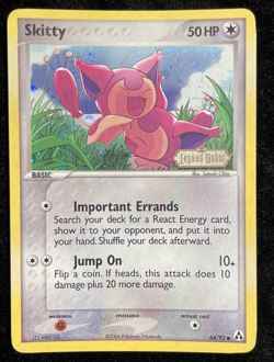 Skitty - 64/92 - Common - Reverse Holo LP/MP, English Pokemon EX Legend Maker - Image 1