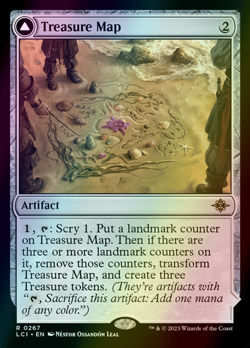 MTG Treasure Map // Treasure Cove Foil ** The Lost Caverns of Ixalan ** English - Image 1
