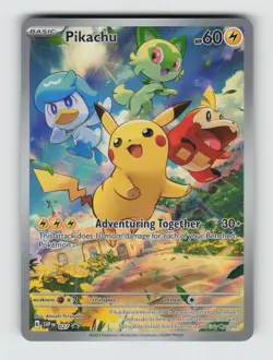 Pikachu SV: Scarlet & Violet Promo Cards SVP 027 NM - Image 1
