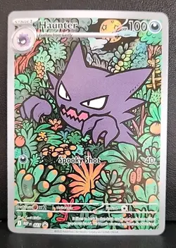 Haunter 027 Black Star Promo Illustration Rare Pokemon Mega Battle Deck Card 27 - Image 1