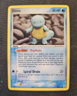Pokemon Squirtle Ditto Card Delta Species 64/113. Near Mint. - Image 1