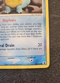 Pokemon Squirtle Ditto Card Delta Species 64/113. Near Mint. - Image 2