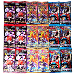 18 PACKS Destined Rivals Mega Brave Pokemon Cards Booster Factory Sealed KOREAN - Image 1