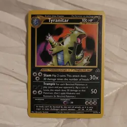 Pokemon Tyranitar Neo Discovery 31/75 100 HP Rare Regular English 2001 TCG Card - Image 1