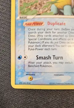 Pokemon Ditto Squirtle Regular Card 40/113 Delta Species - Image 4