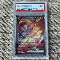 Pokemon TCG Team Rockets Moltres EX Card 229/182 PSA 10 - Image 1