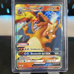 Pokemon Card Charizard GX 159/SM-P Sun & Moon Promo Indonesian Holo 2020 Rare - Image 1
